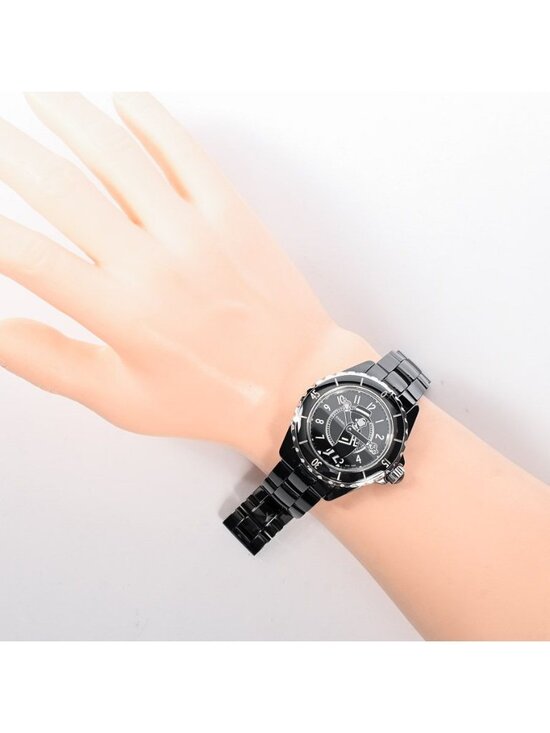 chanelofficial goes back to black with their new Monsieur  Chanel Watch Is a Must See Black